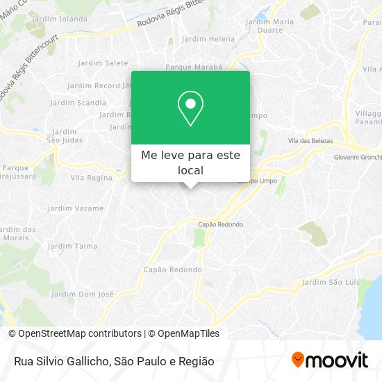Rua Silvio Gallicho mapa