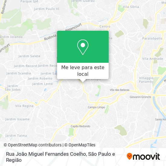 Rua João Miguel Fernandes Coelho mapa