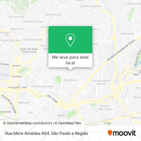 Rua Mere Amédea 884 mapa