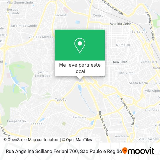 Rua Angelina Sciliano Feriani 700 mapa