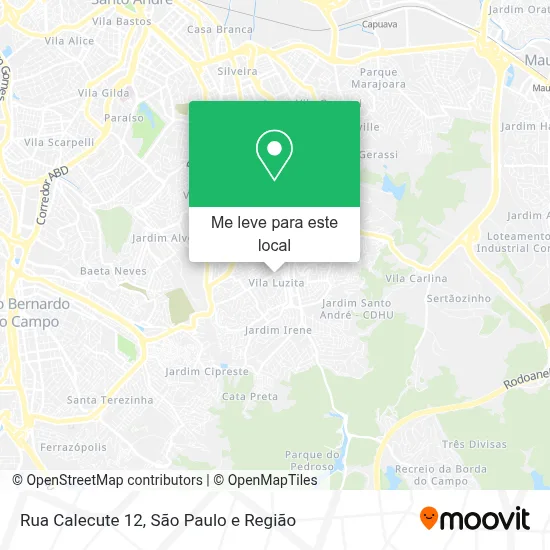 Rua Calecute 12 mapa