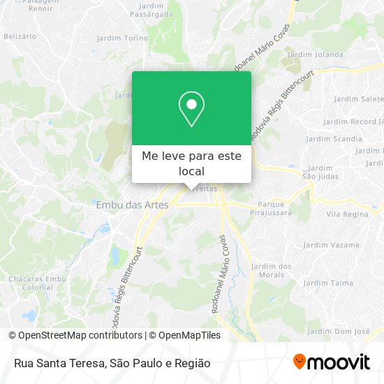 Rua Santa Teresa mapa