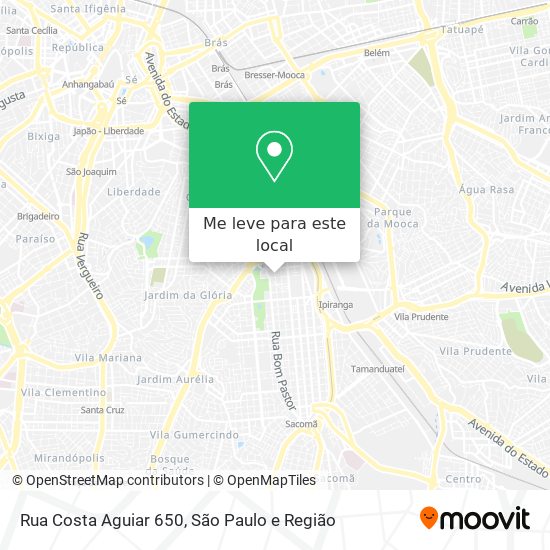 Rua Costa Aguiar 650 mapa