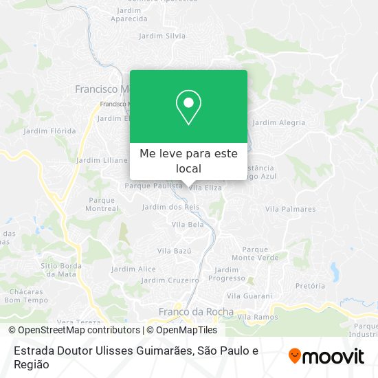 Estrada Doutor Ulisses Guimarães mapa