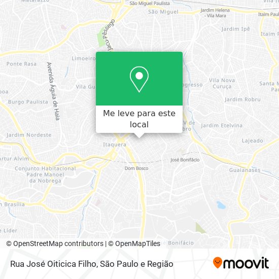 Rua José Oiticica Filho mapa