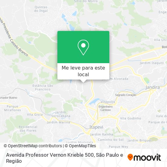 Avenida Professor Vernon Krieble 500 mapa