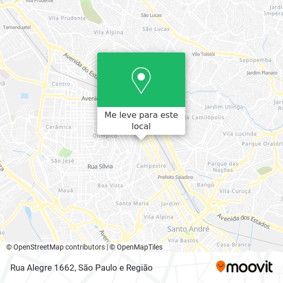 Rua Alegre 1662 mapa