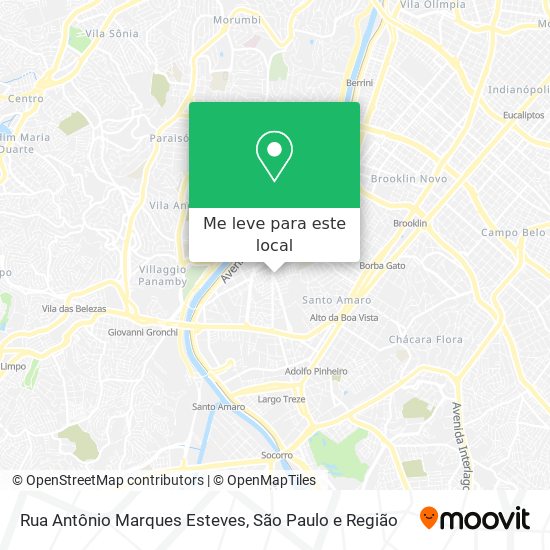 Rua Antônio Marques Esteves mapa