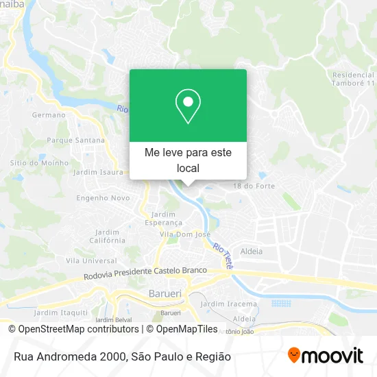 Rua Andromeda 2000 mapa