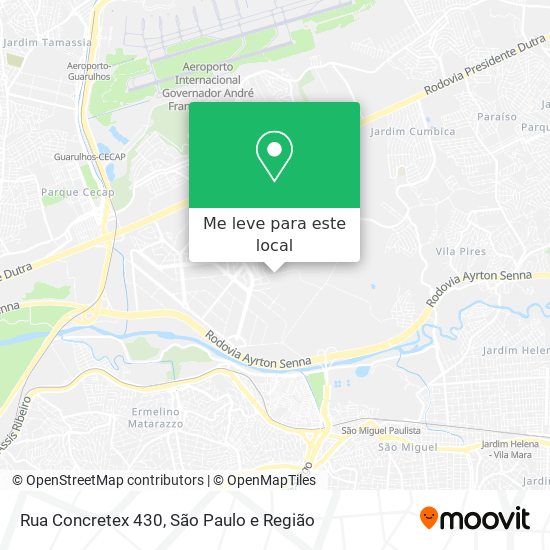Rua Concretex 430 mapa