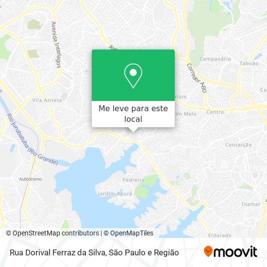 Rua Dorival Ferraz da Silva mapa