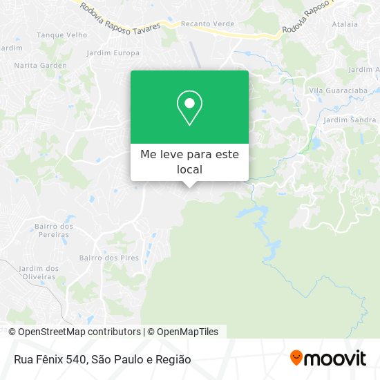 Rua Fênix 540 mapa