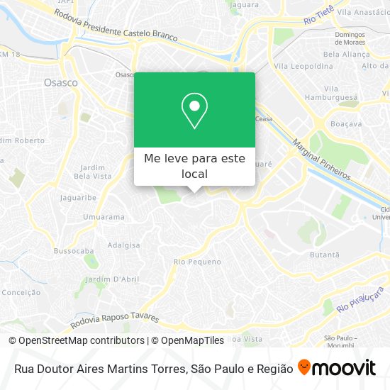 Rua Doutor Aires Martins Torres mapa