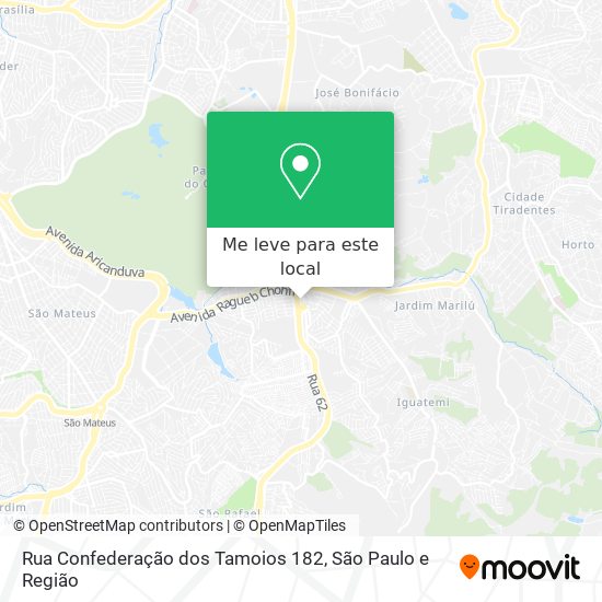 Rua Confederação dos Tamoios 182 mapa