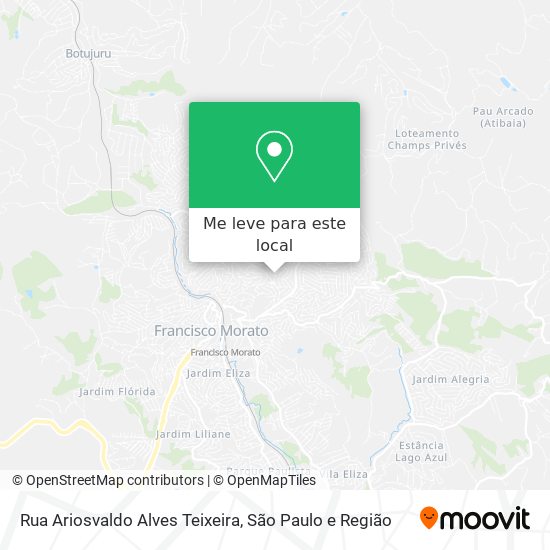 Rua Ariosvaldo Alves Teixeira mapa
