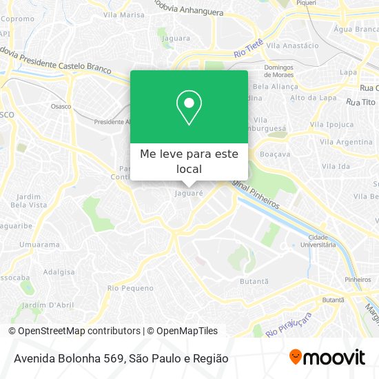 Avenida Bolonha 569 mapa