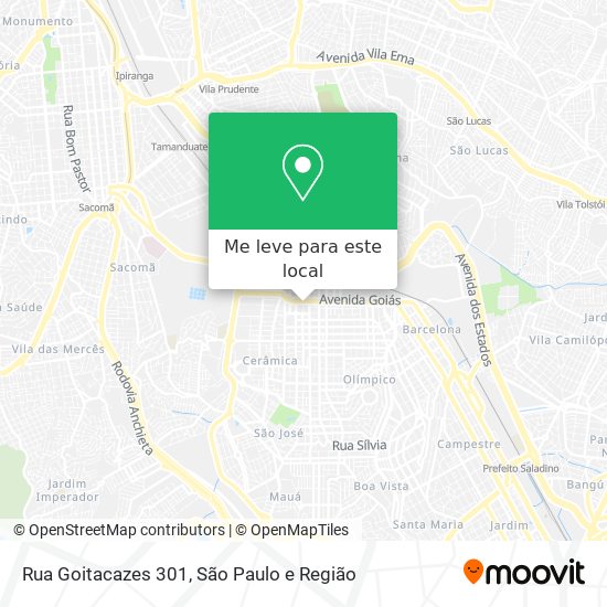 Rua Goitacazes 301 mapa