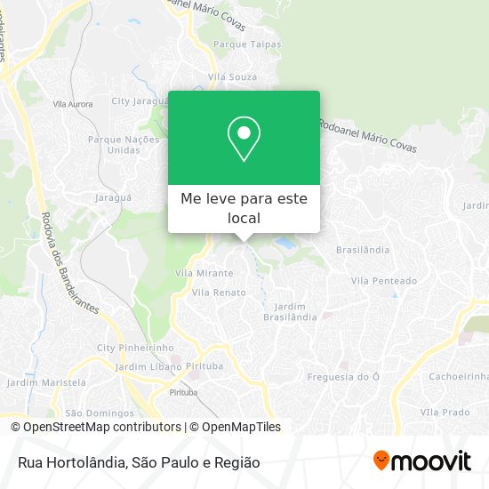 Rua Hortolândia mapa