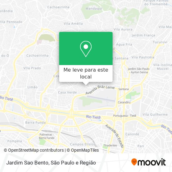 Jardim Sao Bento mapa