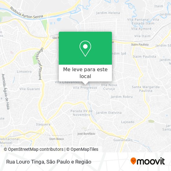 Rua Louro Tinga mapa