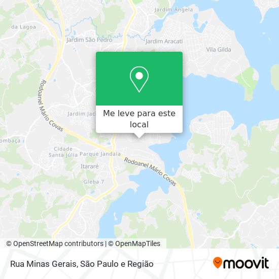 Rua Minas Gerais mapa