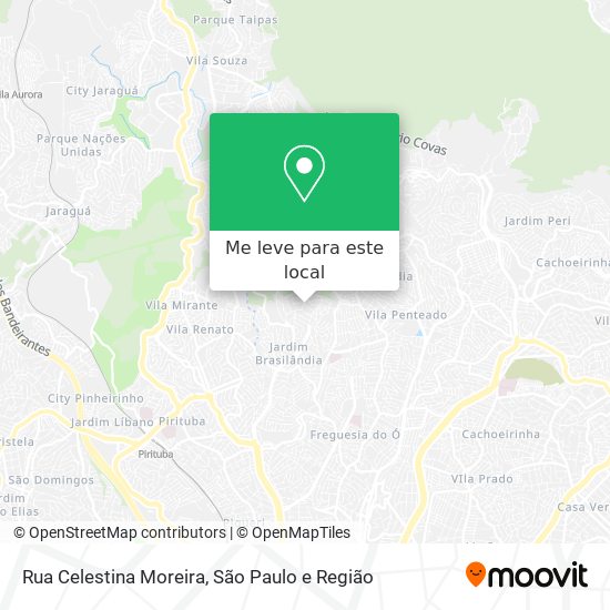 Rua Celestina Moreira mapa