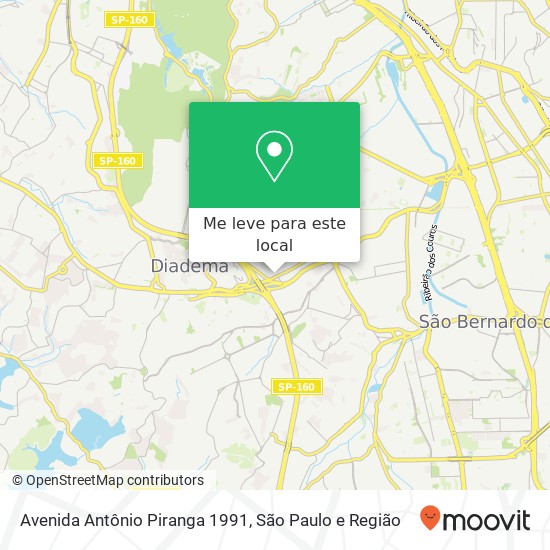 Avenida Antônio Piranga 1991 mapa