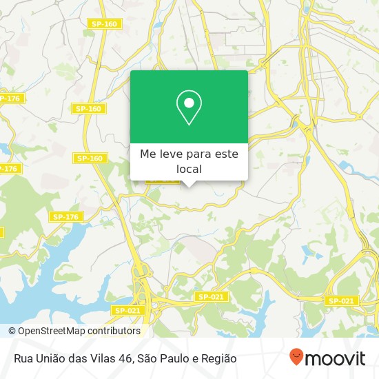 Rua União das Vilas 46 mapa