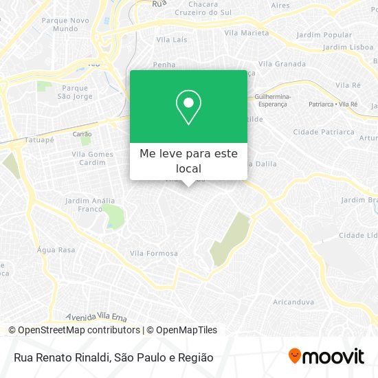 Rua Renato Rinaldi mapa