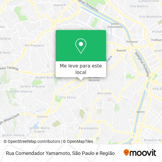 Rua Comendador Yamamoto mapa