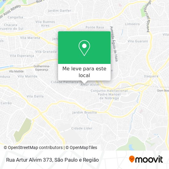 Rua Artur Alvim 373 mapa