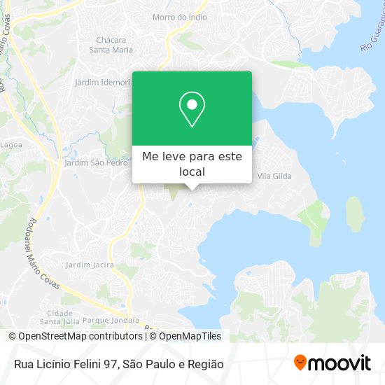 Rua Licínio Felini 97 mapa