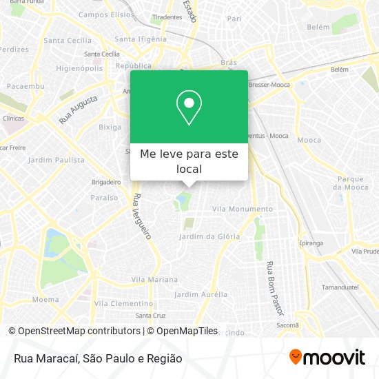 Rua Maracaí mapa