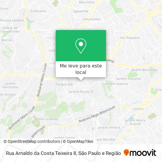 Rua Arnaldo da Costa Teixeira 8 mapa