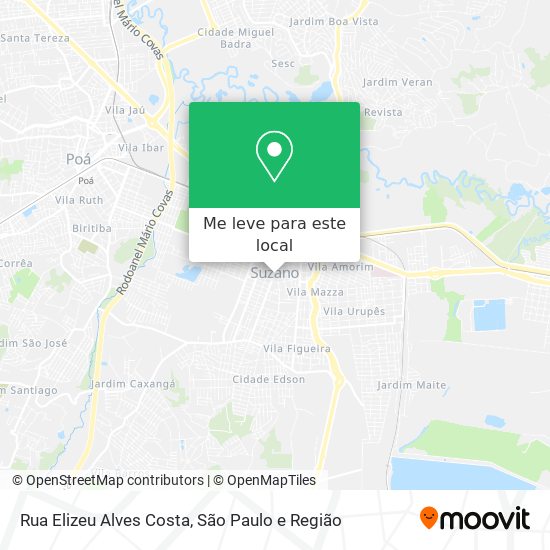 Rua Elizeu Alves Costa mapa