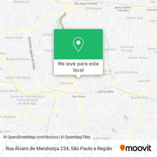 Rua Álvaro de Mendonça 234 mapa