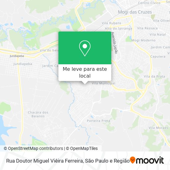 Rua Doutor Miguel Viêira Ferreira mapa