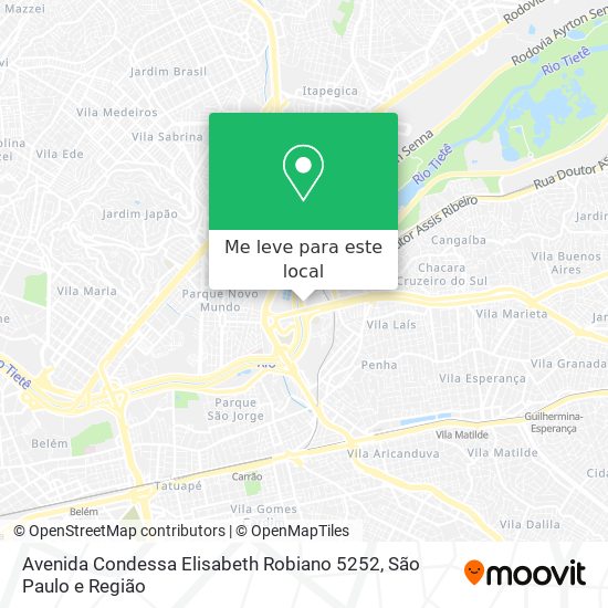 Avenida Condessa Elisabeth Robiano 5252 mapa