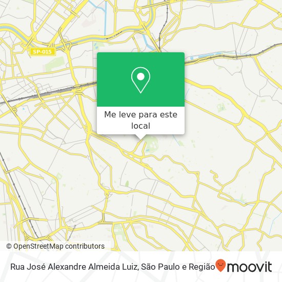 Rua José Alexandre Almeida Luiz mapa