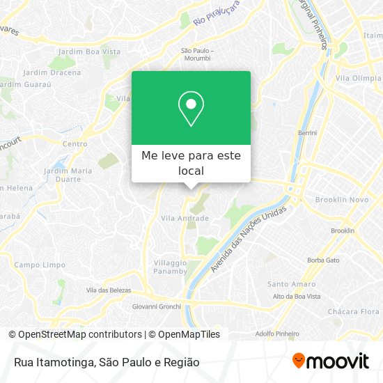 Rua Itamotinga mapa