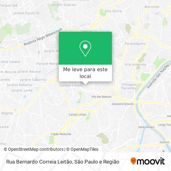 Rua Bernardo Correia Leitão mapa