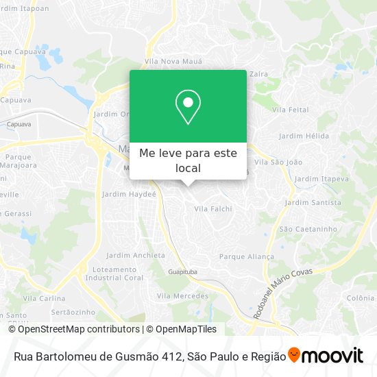 Rua Bartolomeu de Gusmão 412 mapa