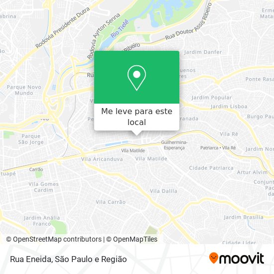 Rua Eneida mapa