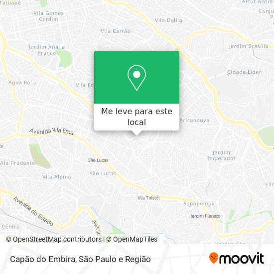 Capão do Embira mapa