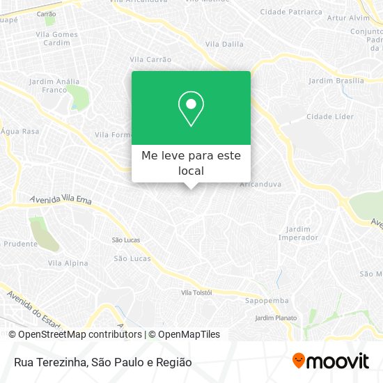 Rua Terezinha mapa