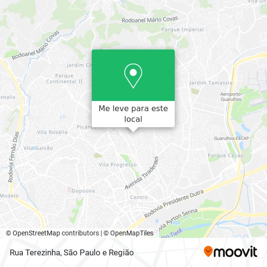 Rua Terezinha mapa