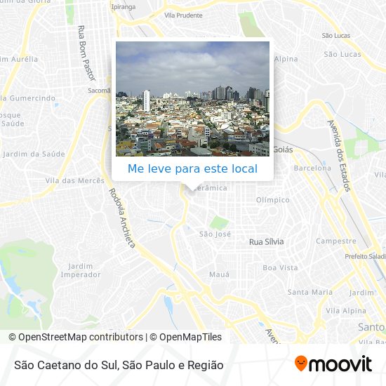 São Caetano do Sul mapa