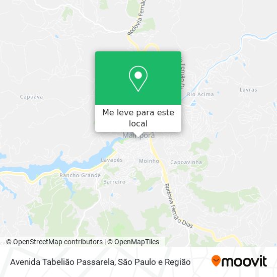Avenida Tabelião Passarela mapa