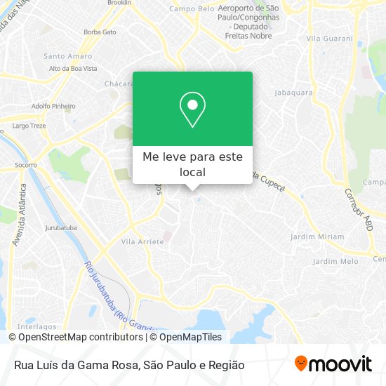 Rua Luís da Gama Rosa mapa