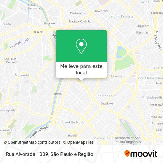 Rua Alvorada 1009 mapa